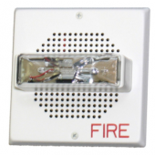 White Grill Plate for Wheelock Fire Alarm Speaker Strobe CH70, E70 & ET70 Series (FIRE Lettering) ECHSG70W-FW
