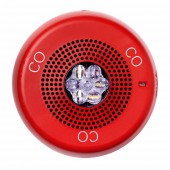 Wheelock ELUXA ELFHSRC-CO Low Frequency Ceiling Fire Alarm Horn Strobe (CO Lettering) 24V