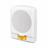 Wheelock Fire Alarm Speaker Strobe Light (White, High Fidelity, No lettering, Amber Strobe Light) 25V / 70V LSPSTW3-NA Exceder side view