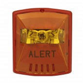 Wheelock Fire Alarm Xenon Amber Strobe Light (12V / 24V, Exceder, ALERT lettering) STR-ALA